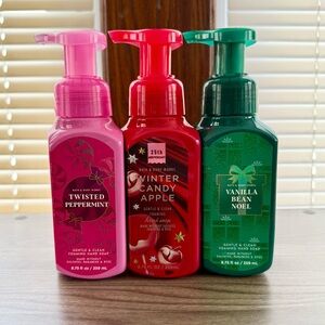 Bath & Body Works Holiday Foaming Soap Bundle